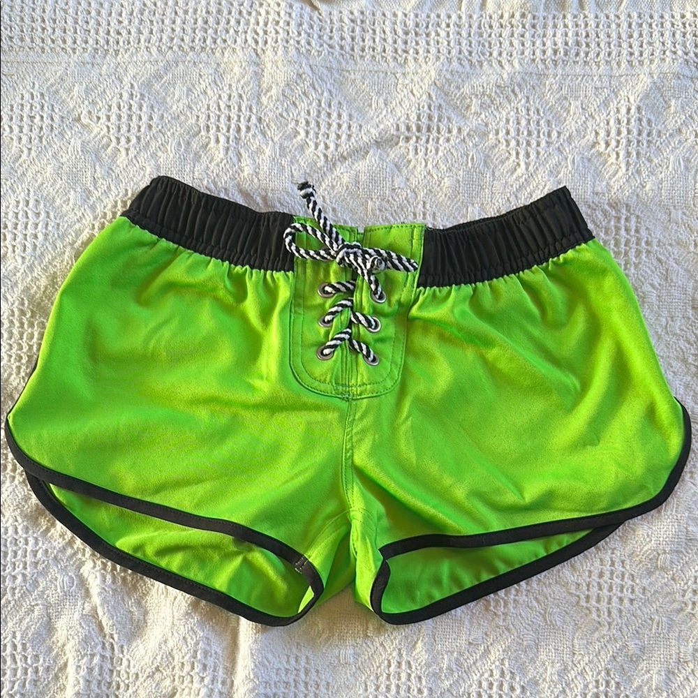 U.S. Apparel Neon Green Shorts